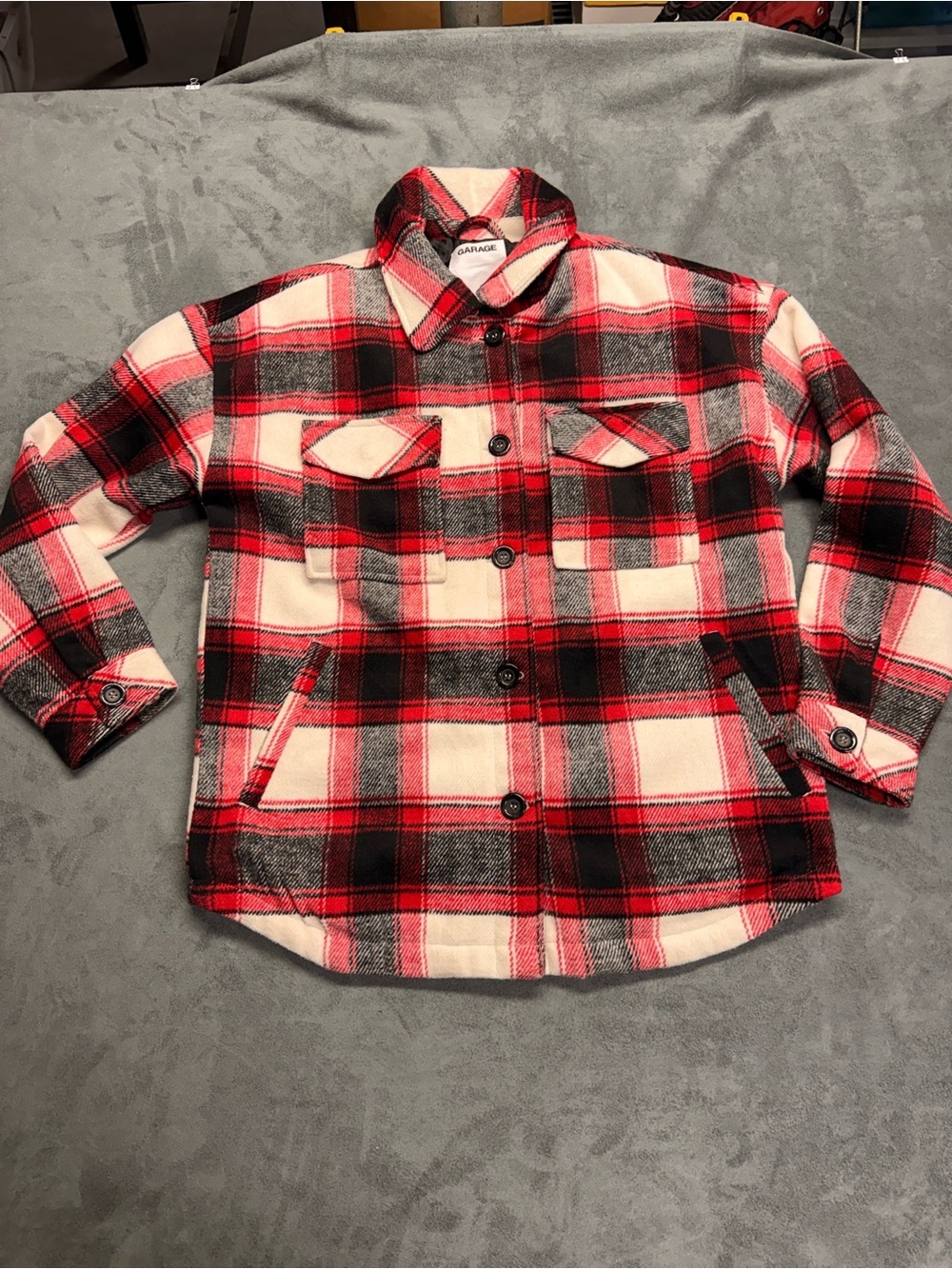 Garage Women’s Lined Jacket Plaid - M